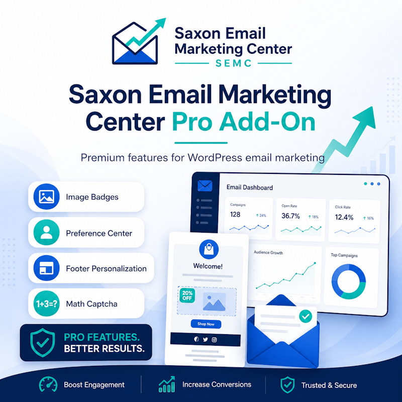 Saxon Email Marketing Center Pro Add-On